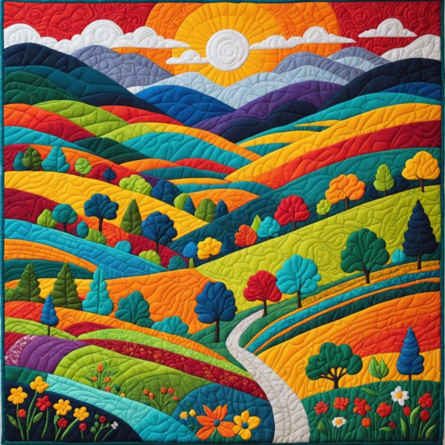 Quilted Landscape   by @Matty