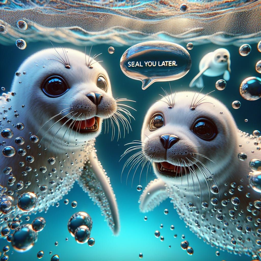 💙👋 Seal you Later   by @Vixsin