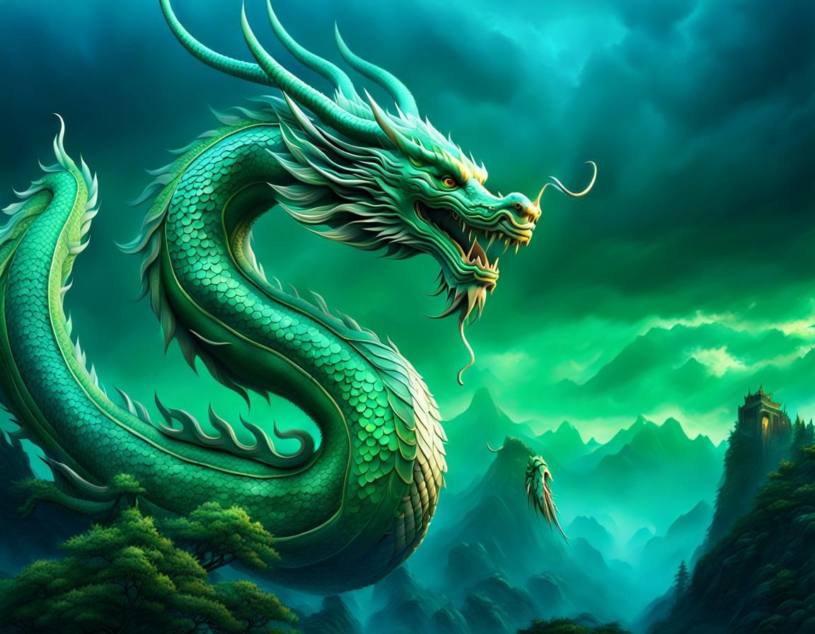 Chinese dragon - AI Generated Artwork - NightCafe Creator