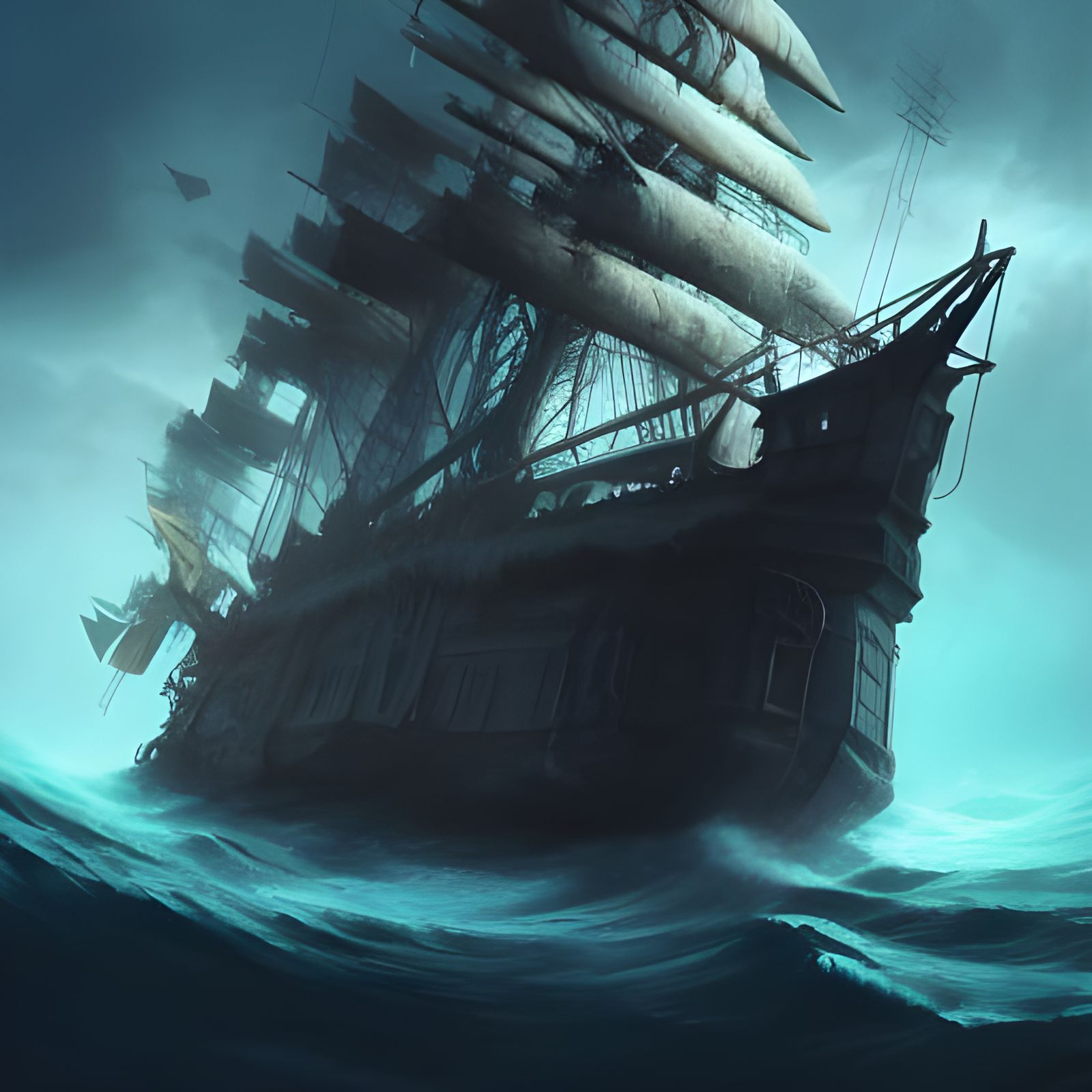 Ghost Ship I - AI Generated Artwork - NightCafe Creator