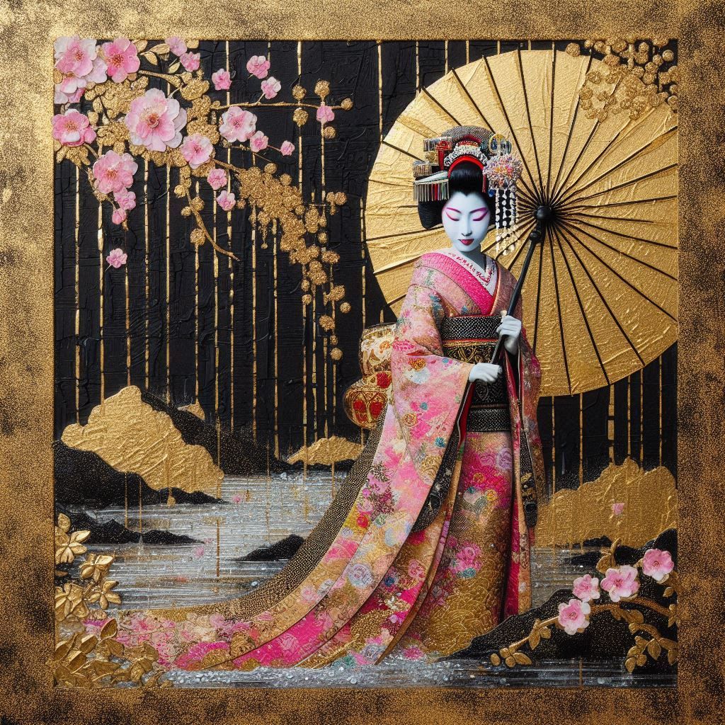 La geisha et la pluie d'or