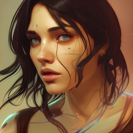 brilliant morning star head and shoulders portrait, 8k resolution