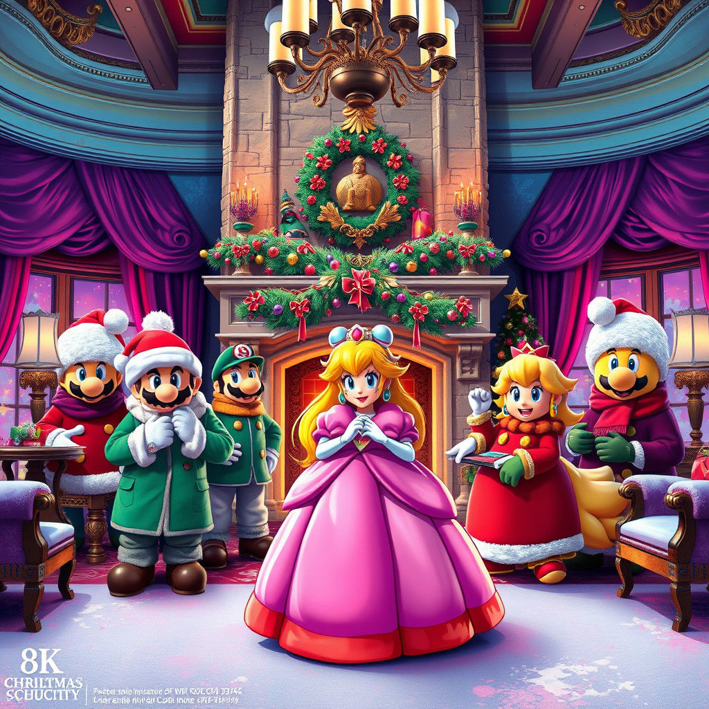 Princess Peach's Christmas Mansion: A Polychromatic Celebrat...