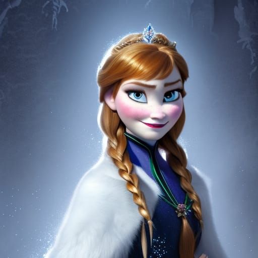 Princess Anna of Arendelle I - AI Generated Artwork - NightCafe Creator