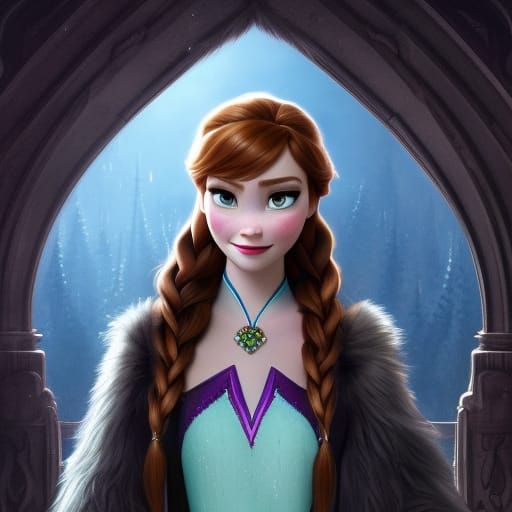 Princess Anna of Arendelle II - AI Generated Artwork - NightCafe Creator