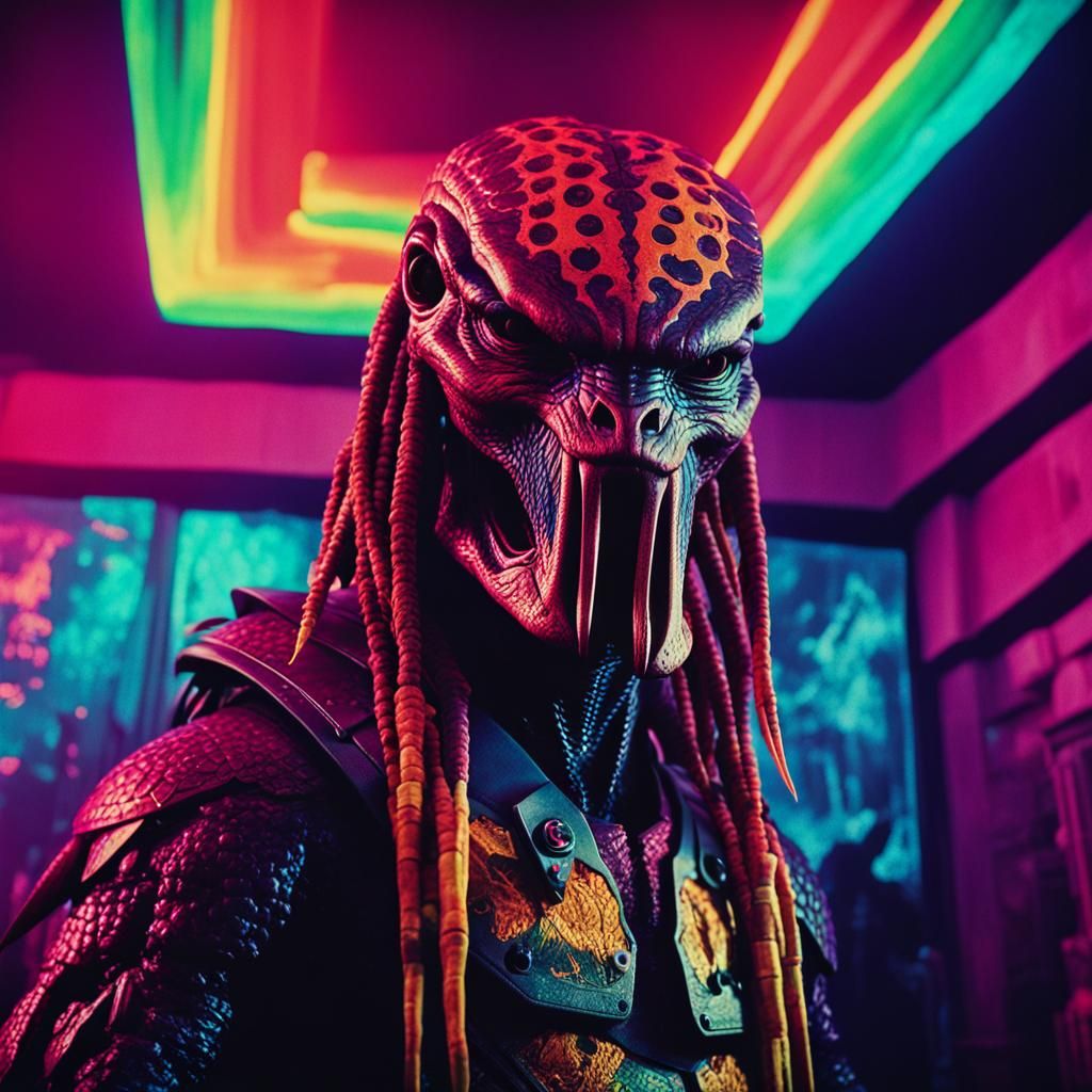 Technicolor acid trip predator