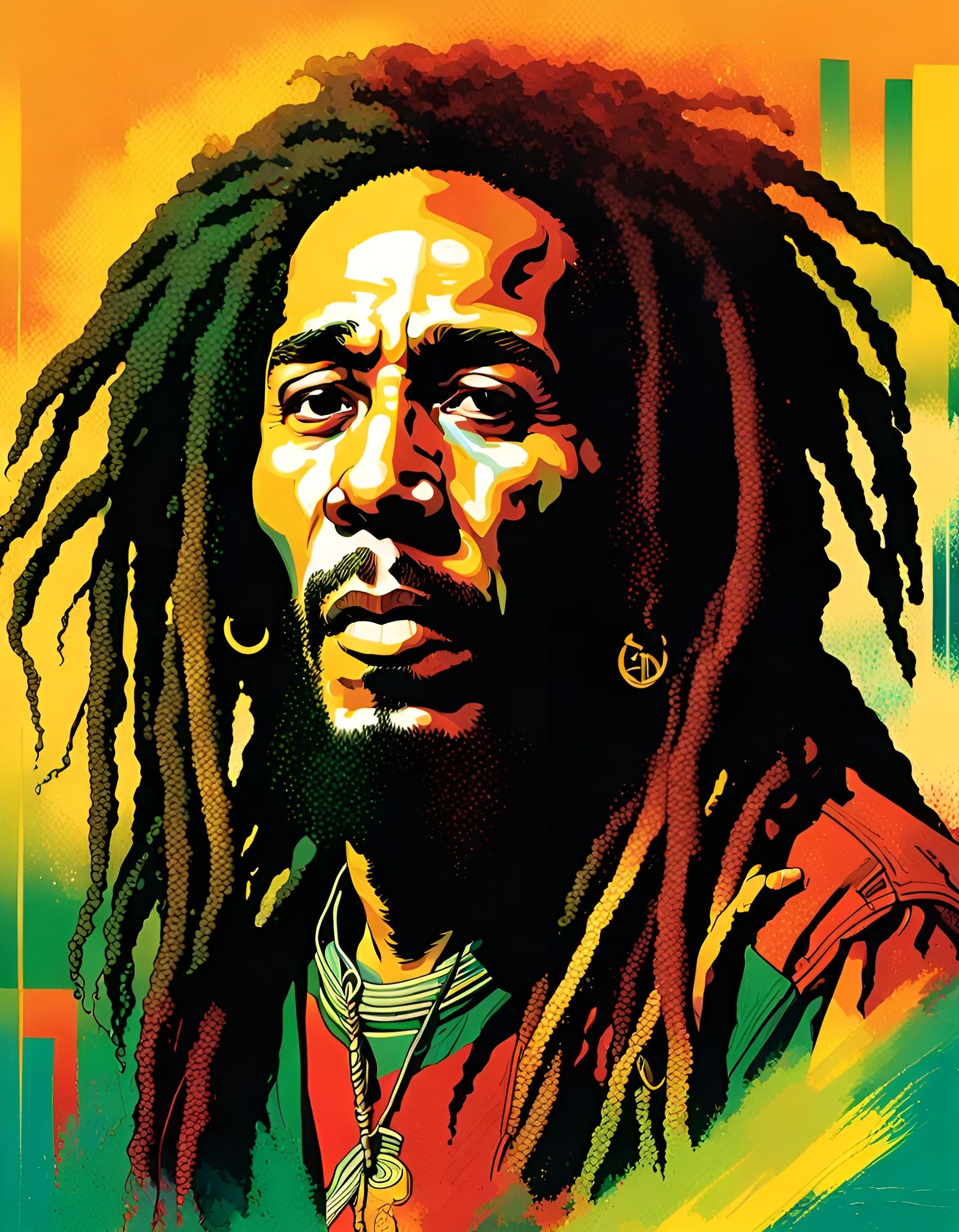 Bob Marley - AI Generated Artwork - NightCafe Creator