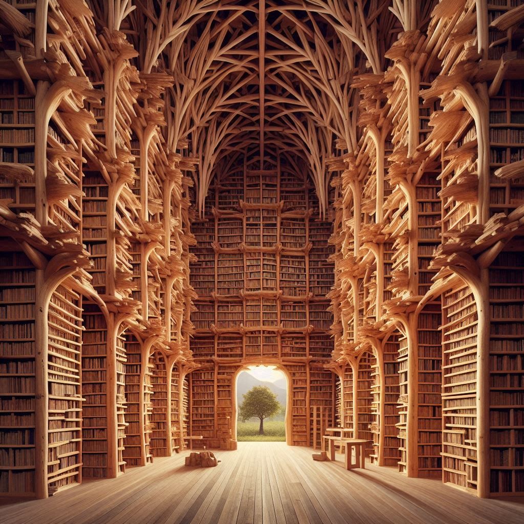 Wooden library
