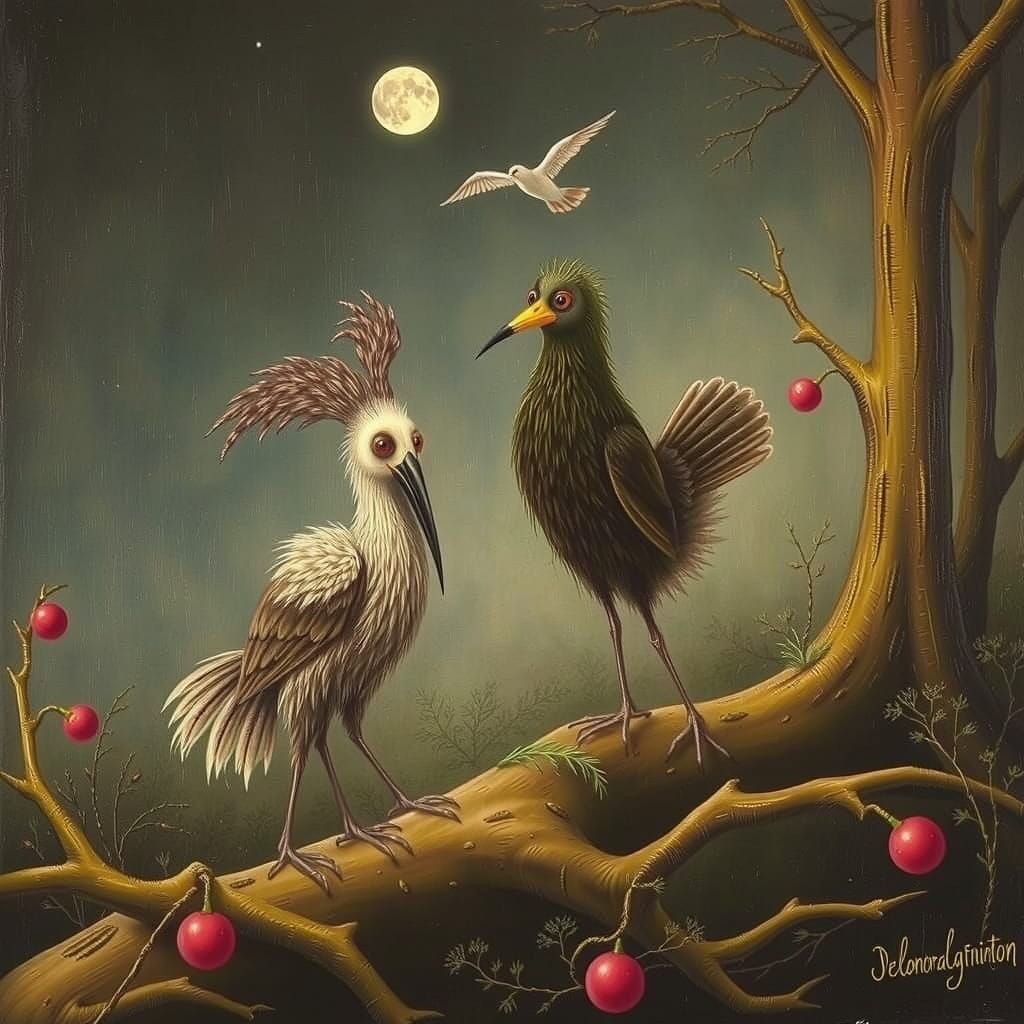 Funny Forest Birds, Leonora Carrington
  by @SwissArtisan