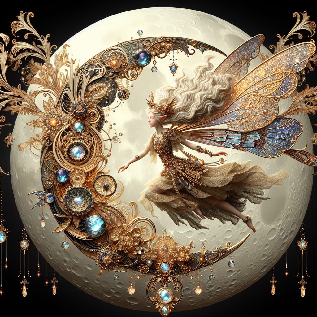 Bejeweled Moon