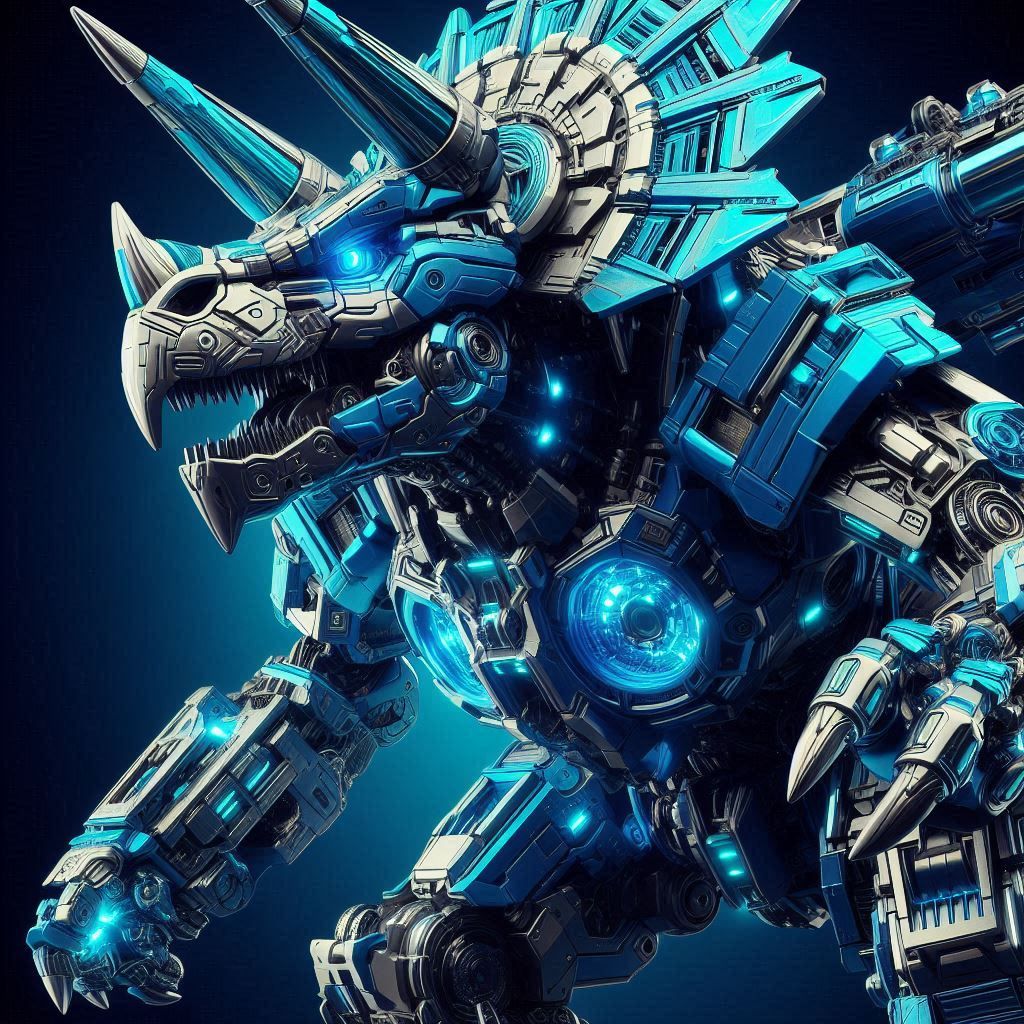 Triceratops Dinozord - AI Generated Artwork - NightCafe Creator