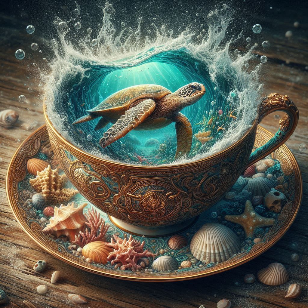 Sea Turtle in a Teacup (1)