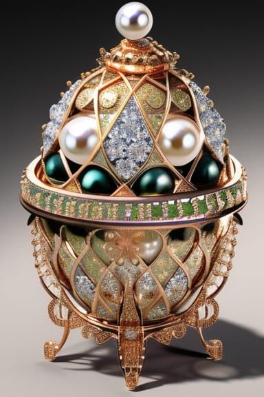 Pearls Faberge Egg