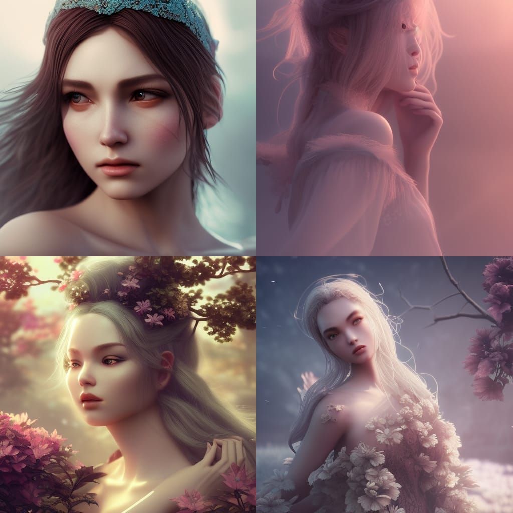 a beatiful fantasy lady, lovely and realistic