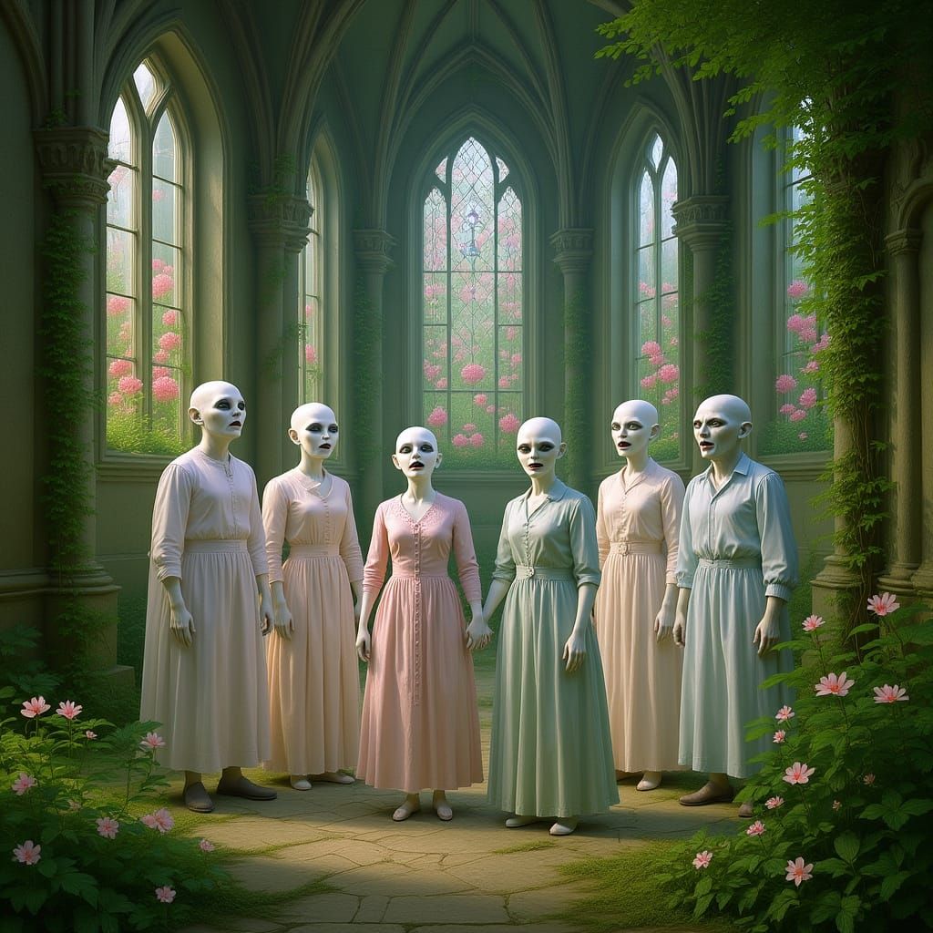 Alien wedding: waiting for the groom.