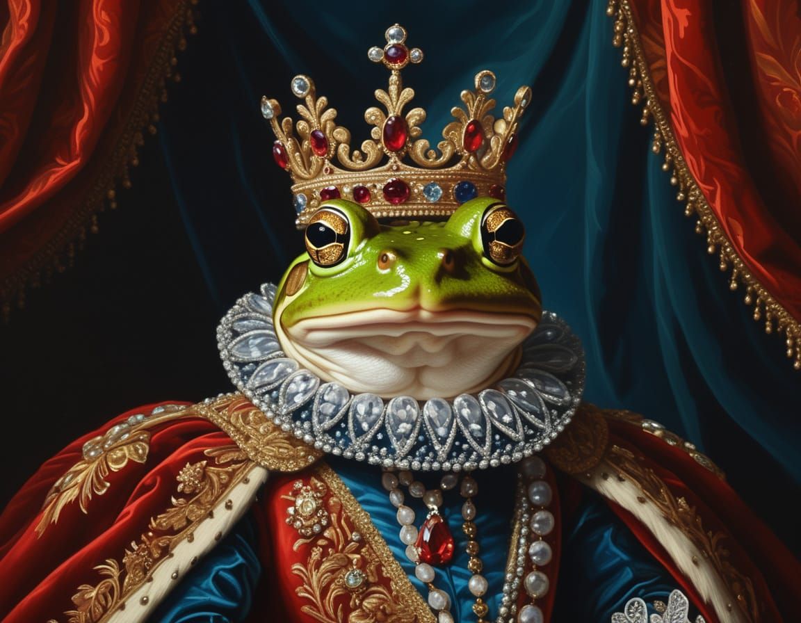 Kermit the king  by @Bob