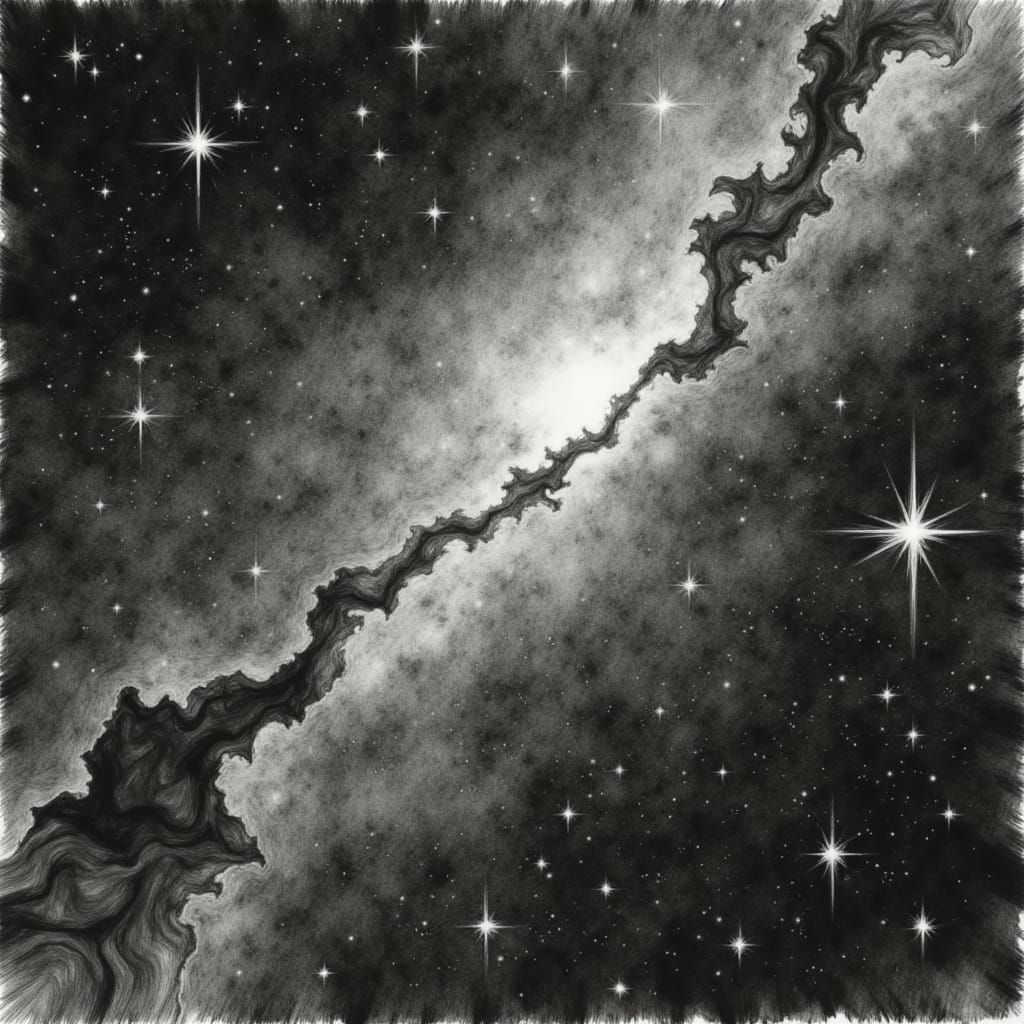 impasto over charcoal