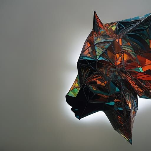 Glass-Dog - AI Generated Artwork - NightCafe Creator