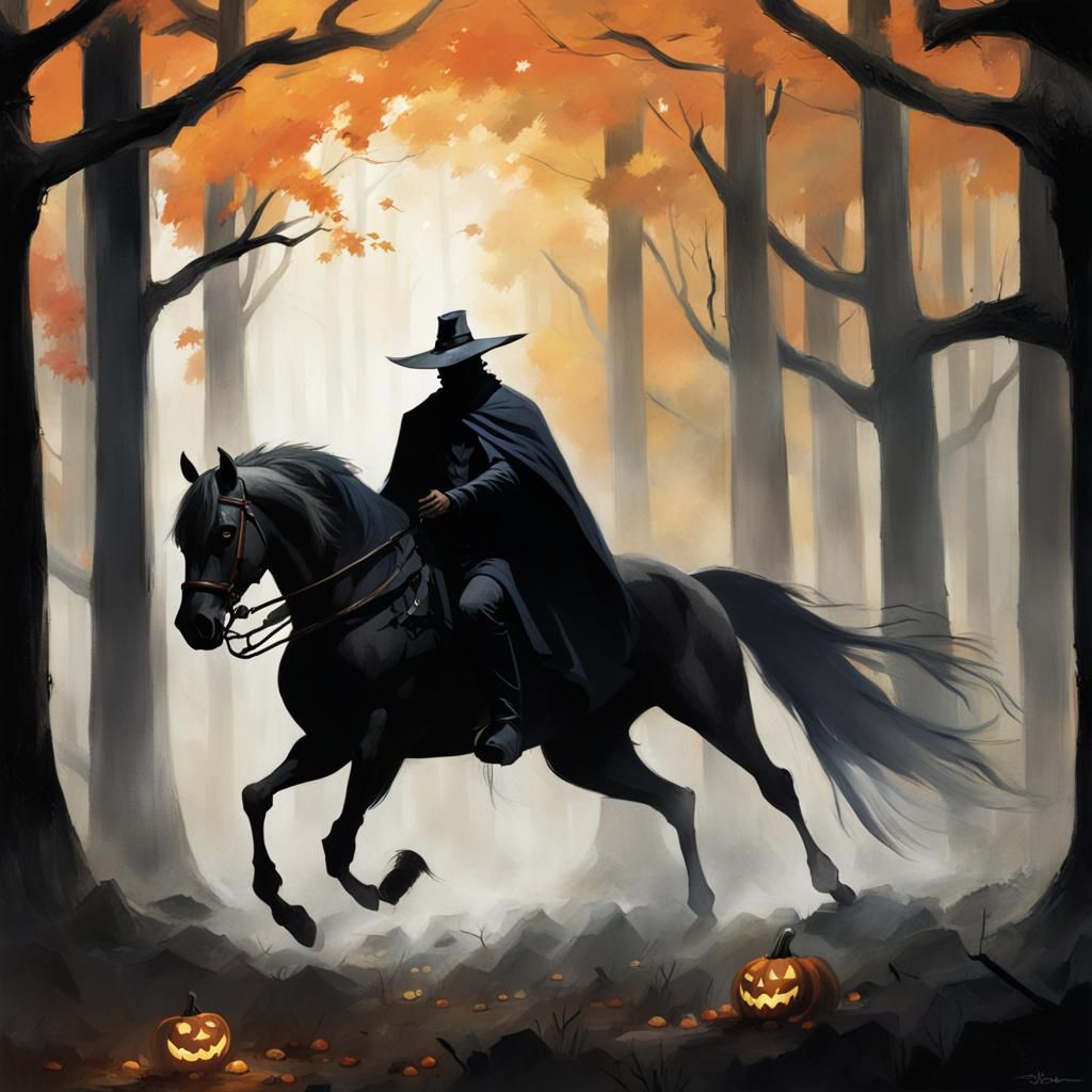 Headless horseman of sleep hollow 2 - AI Generated Artwork - NightCafe ...