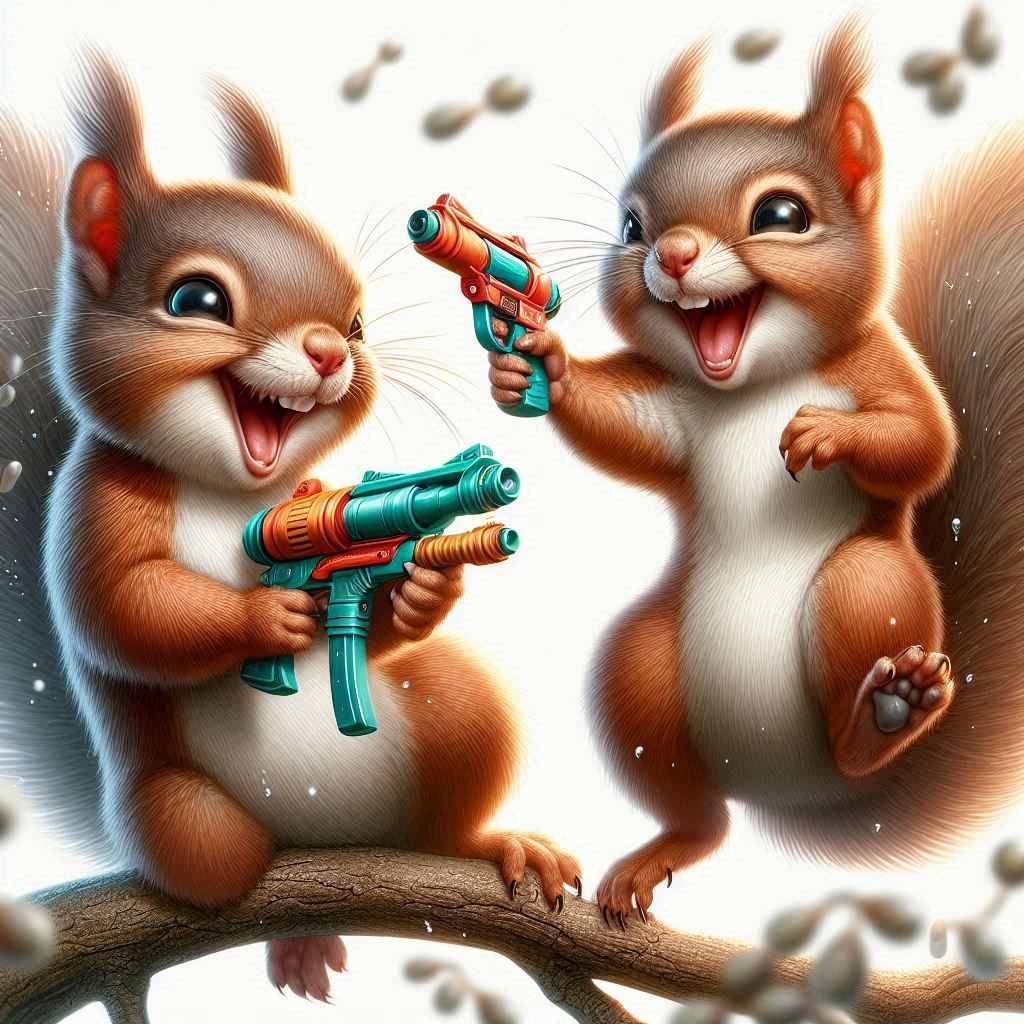 mischievous squirrel