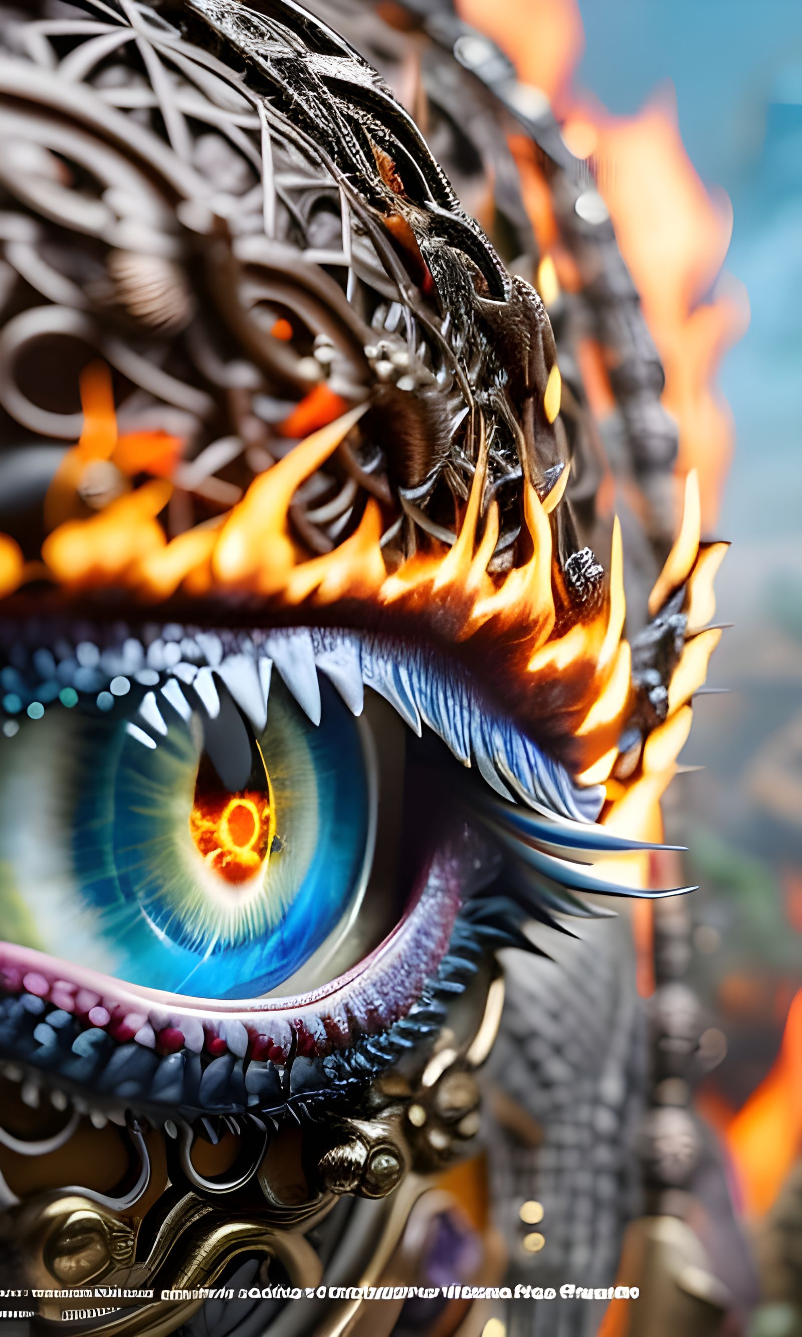 Eye of the fire Dragon  by @Hit moments