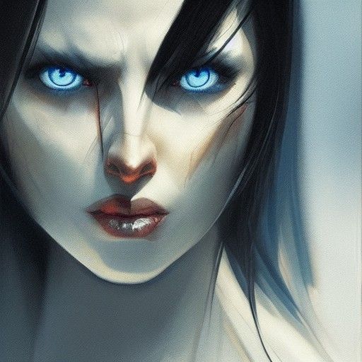 Dark Hair Blue Eyes