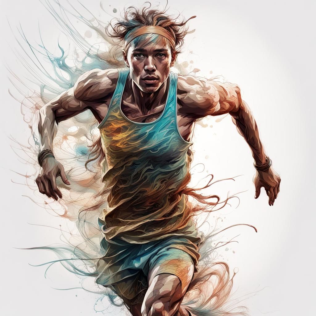 Runner - AI Generated Artwork - NightCafe Creator