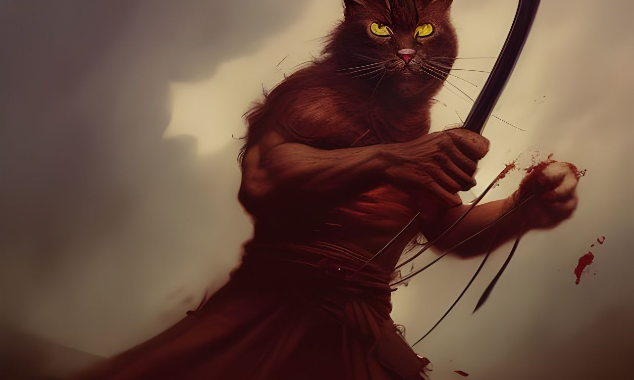 Ninja Cat AI Generated Artwork NightCafe Creator