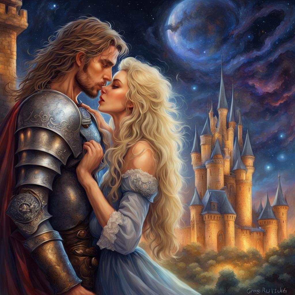 Medieval romance couple