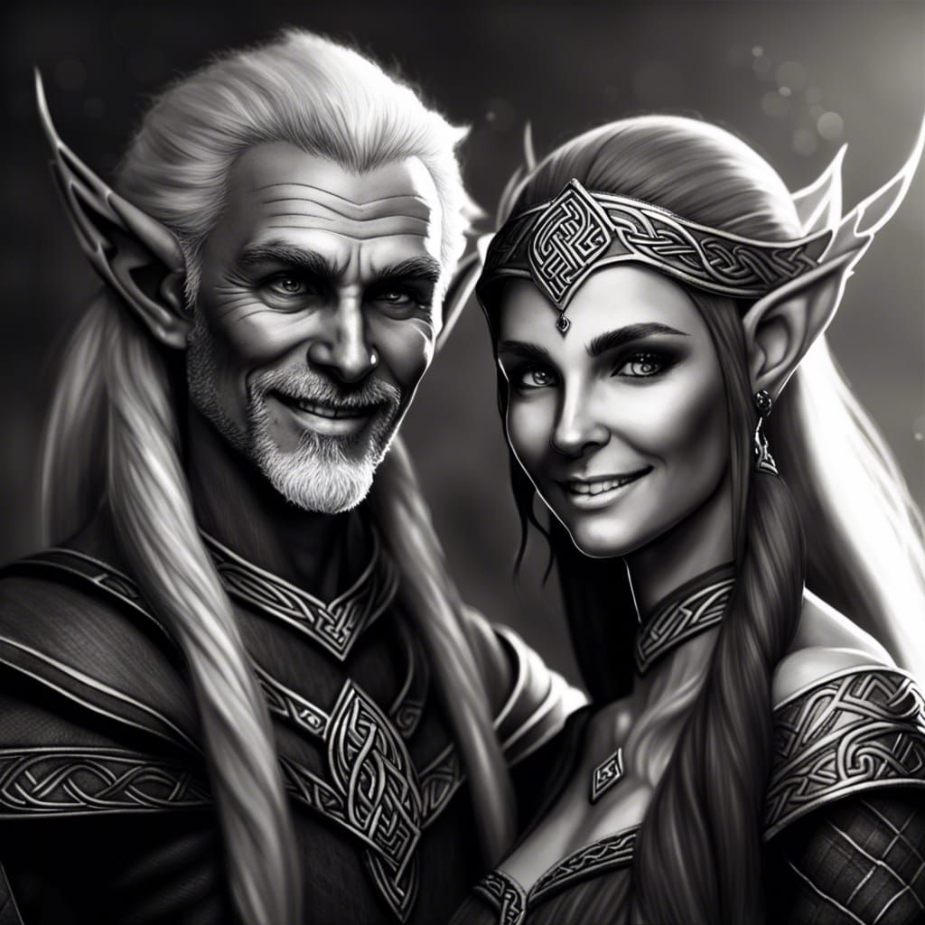 Elven couple, just happy to be together.