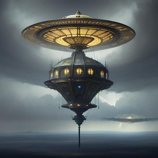 Art Nouveau Flying Saucer #2