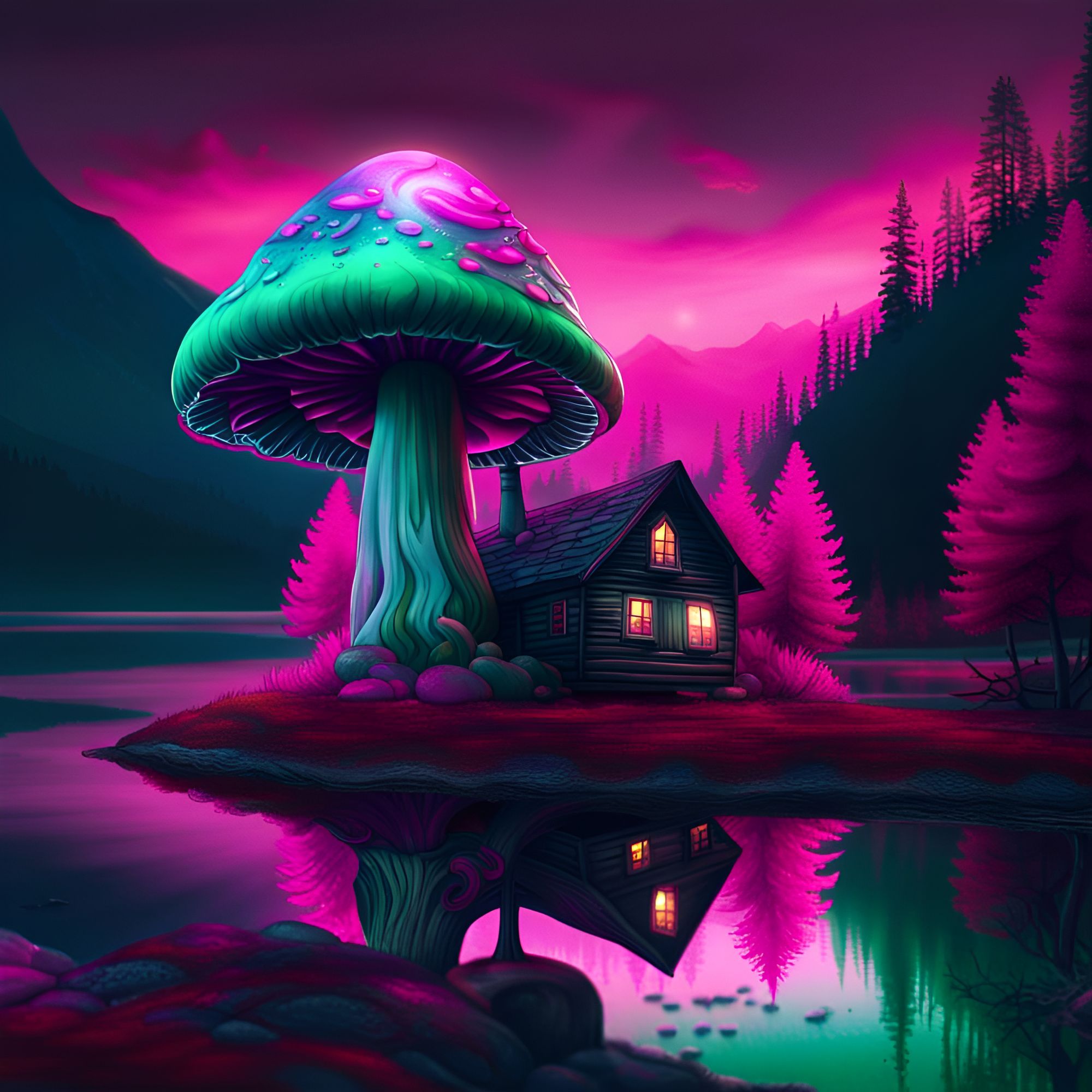 Monster Shroom 2024 Painting