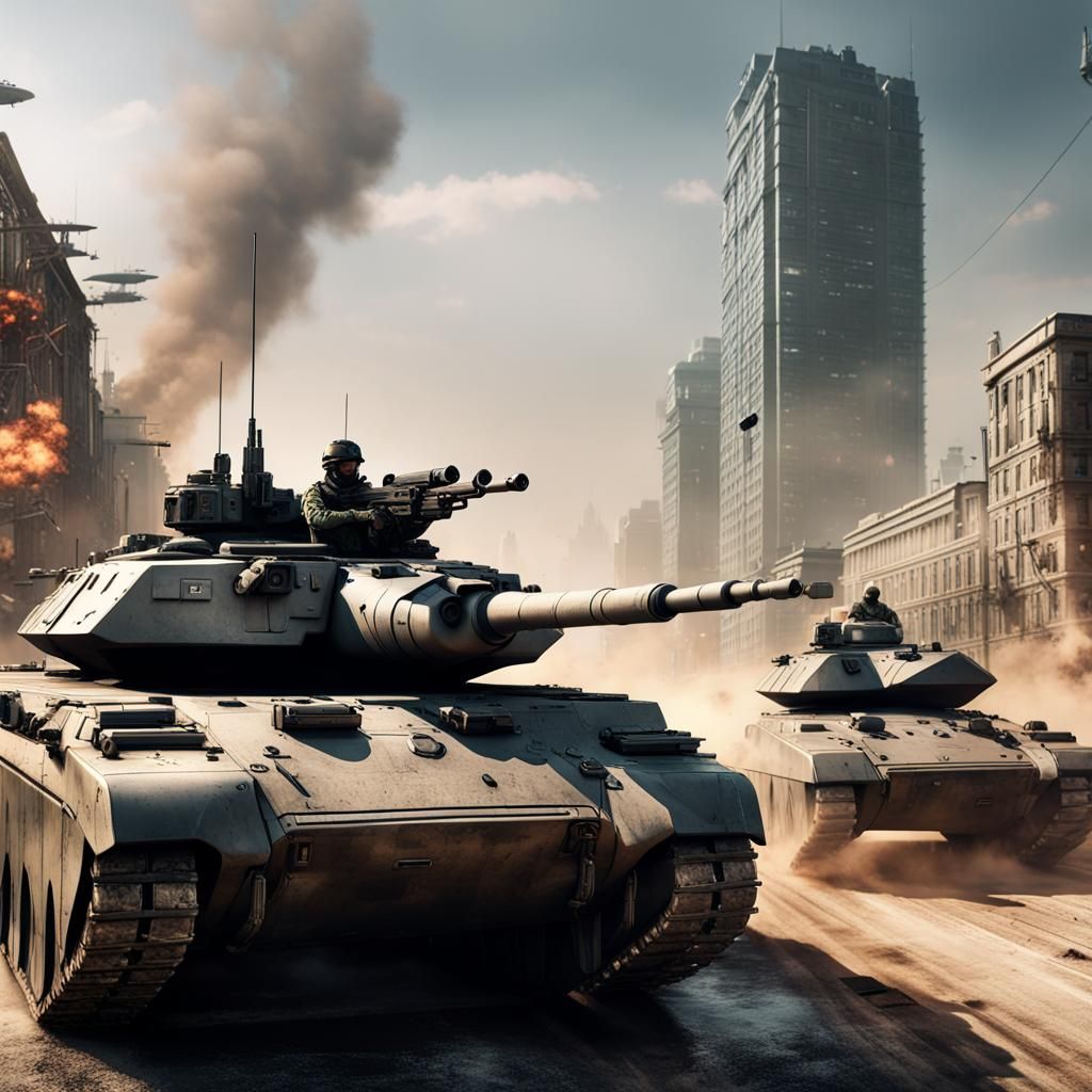 soldiers and tanks in battlefield 2042 intricate details, HD...