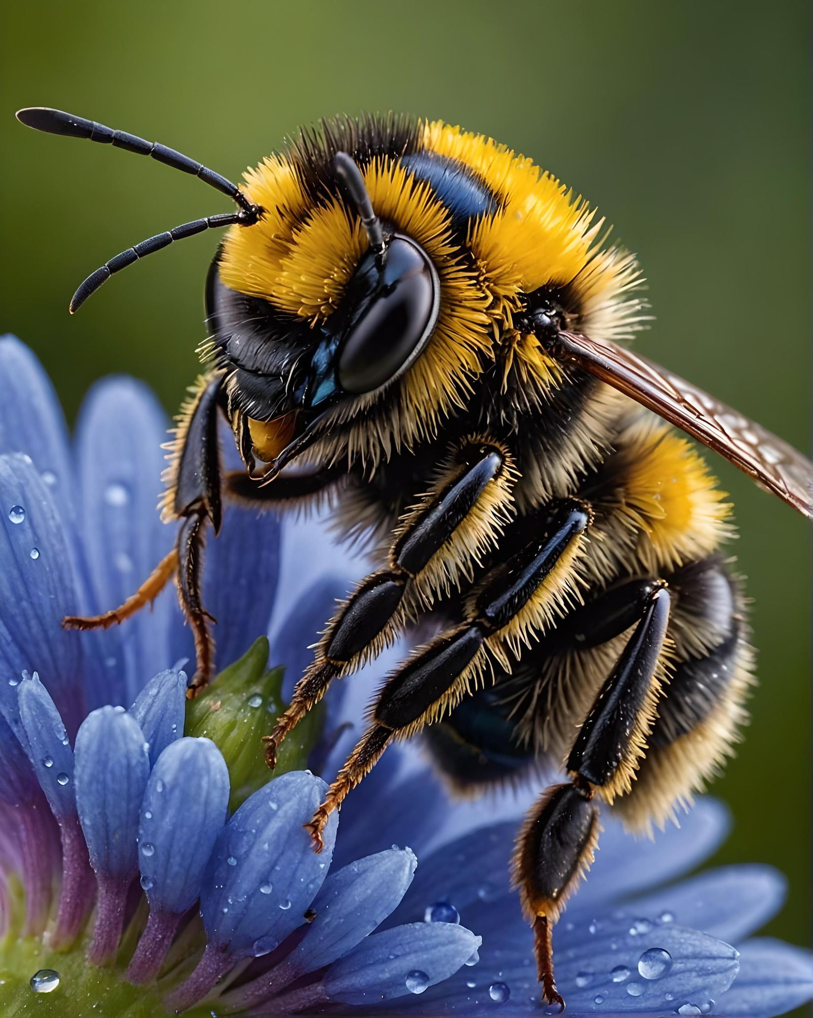 A fuzzy pollinator