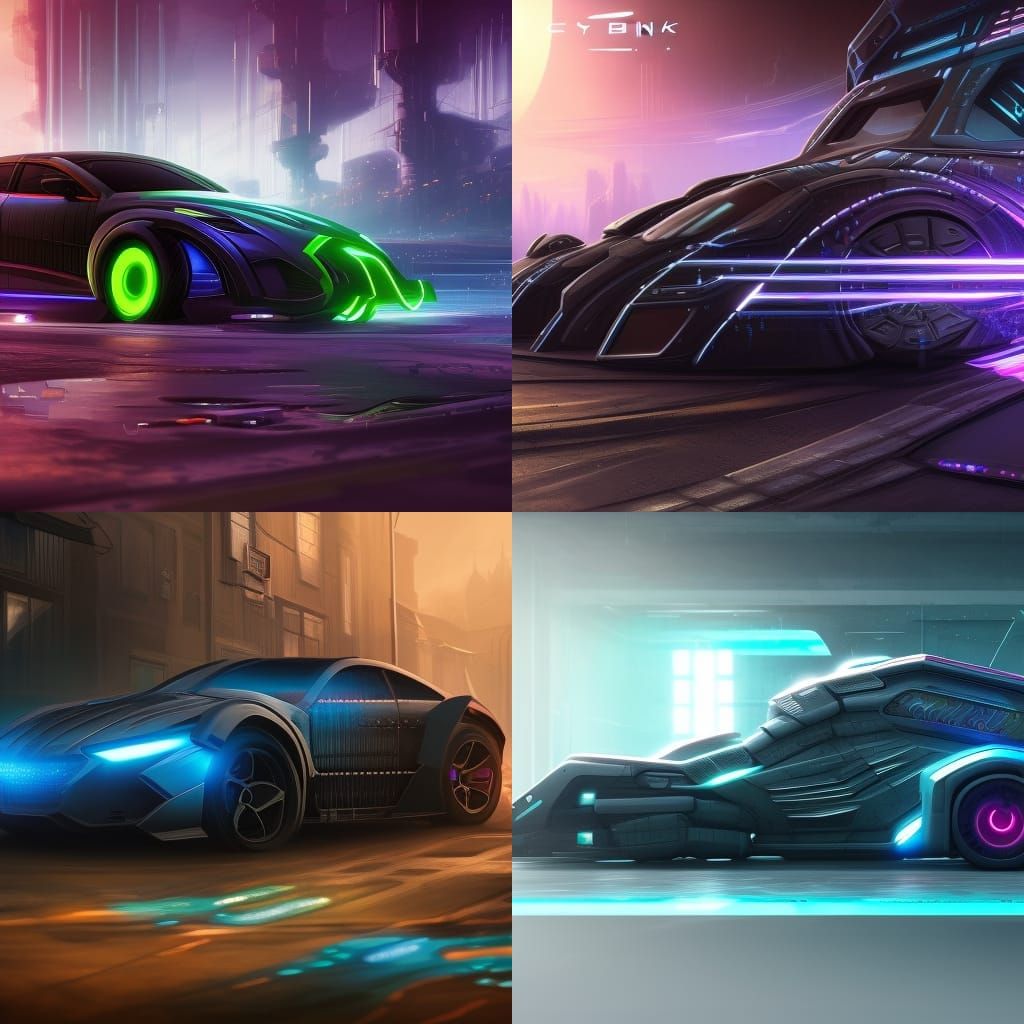 cyber punk car - AI Generated Artwork - NightCafe Creator