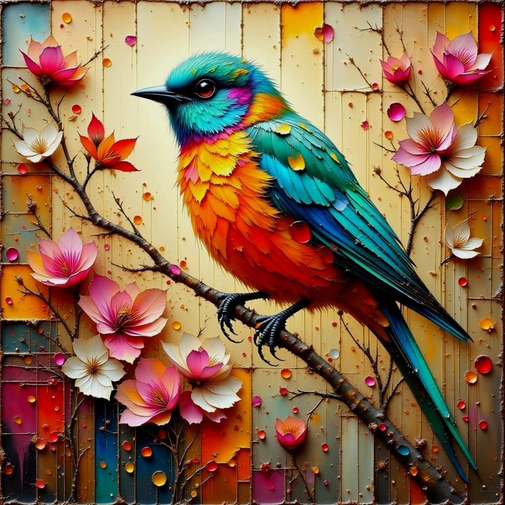 Bird and bloom  by @Neverland