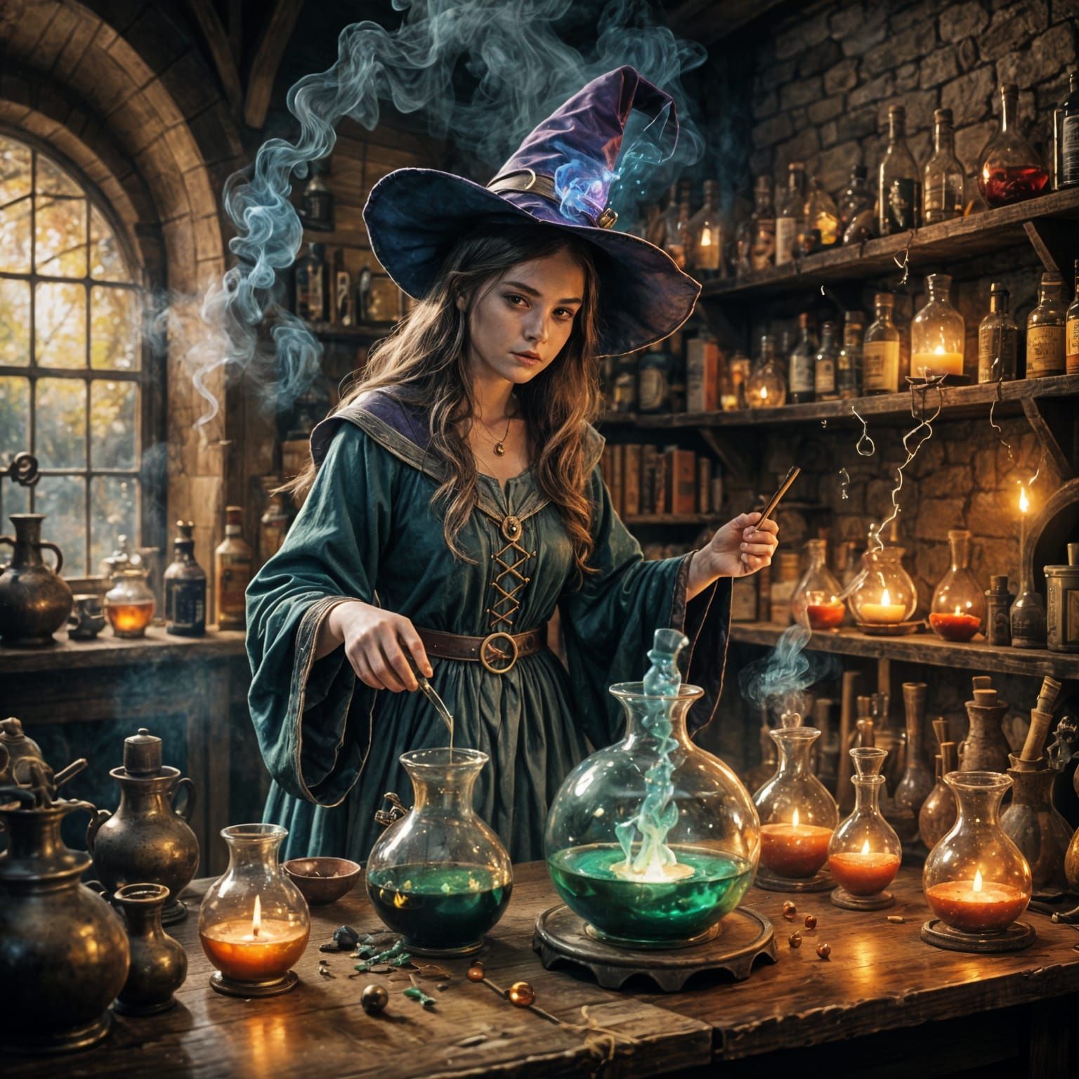 Practising potions  by @Sherkhal