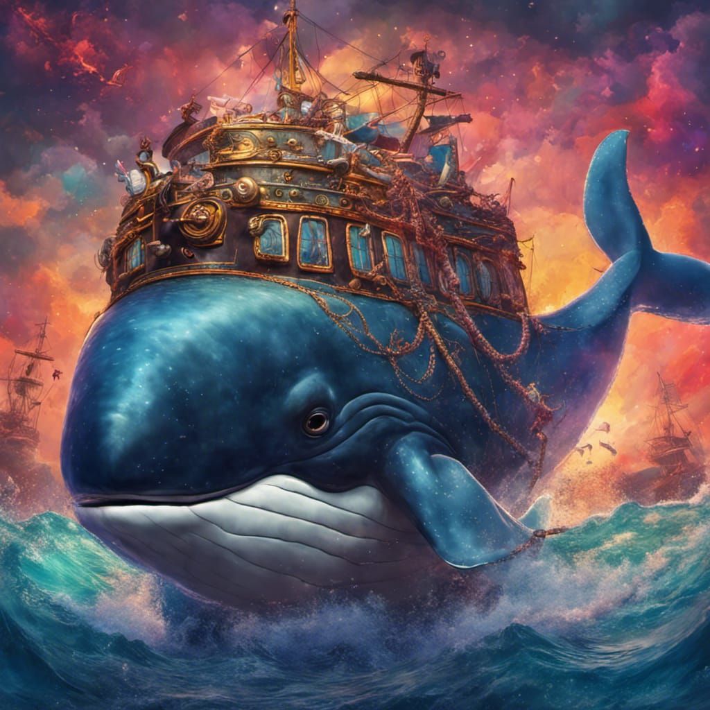 Crazy whale