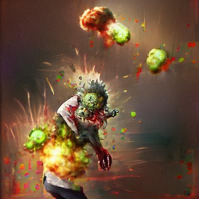 Exploding zombie