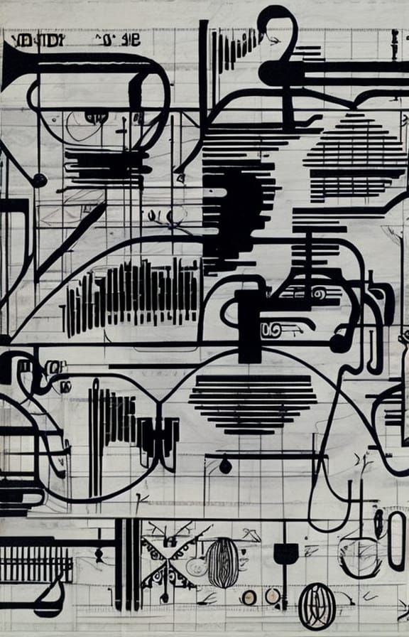 graphic score - AI Generated Artwork - NightCafe Creator