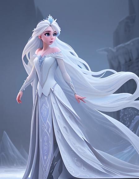 Elsa From Frozen - AI Generated Artwork - NightCafe Creator