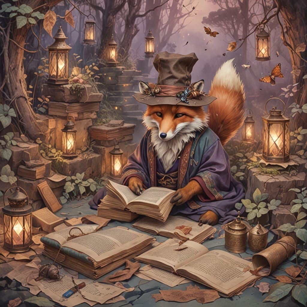 📚🦊 Fox Scholar of Forgotten Knowledge #2