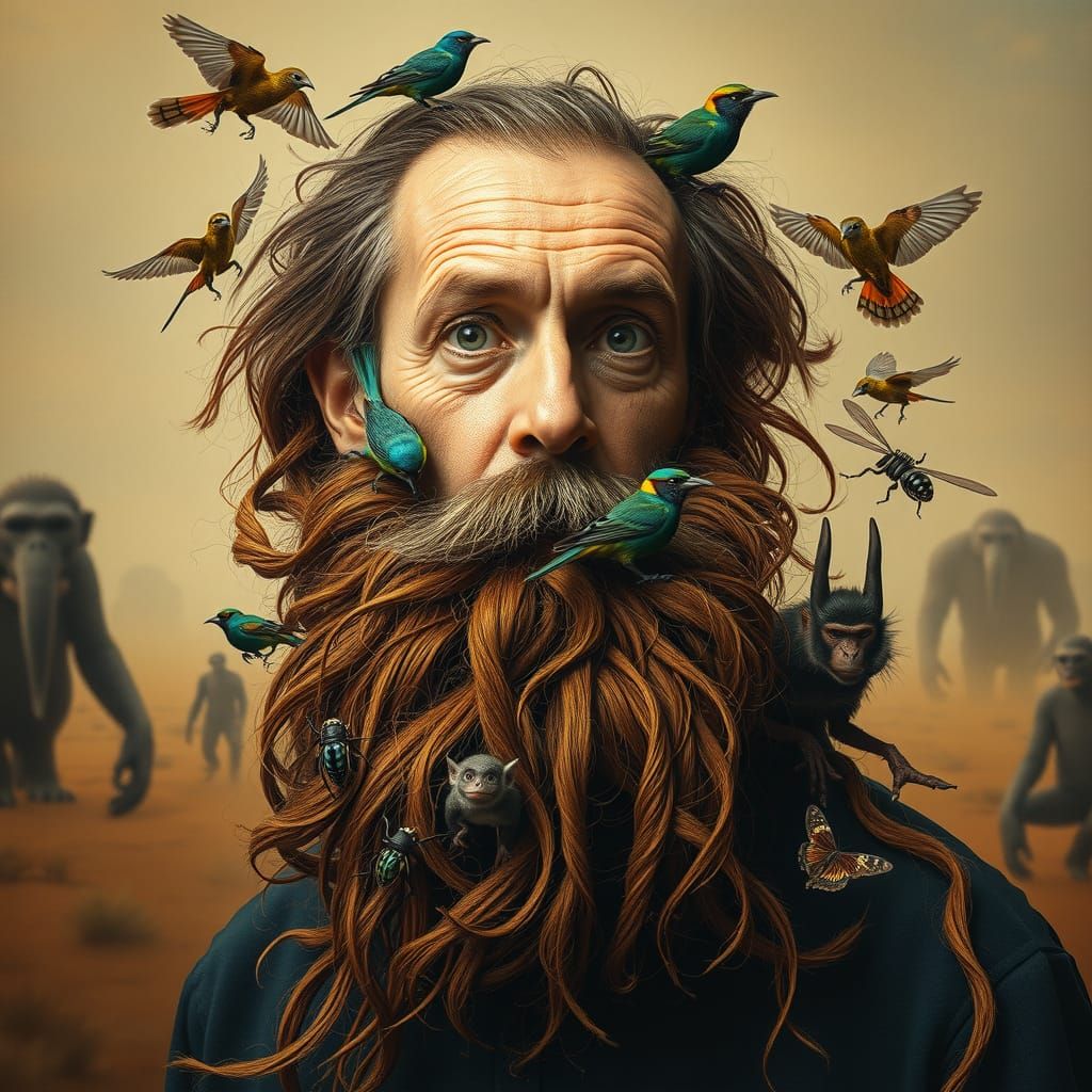 Animal Habitat Beard  by @medragon