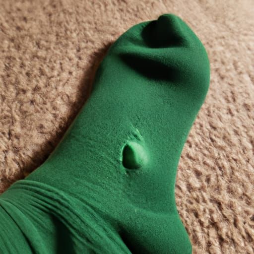 There's a hole in my green sock