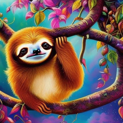 Sloths - AI Generated Artwork - NightCafe Creator