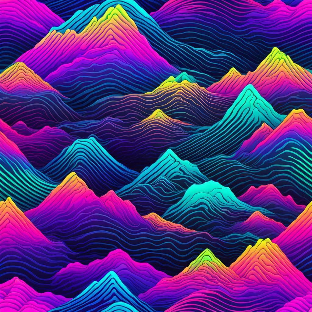 VAPORWAVE PSYCHADELIC NEON COLORS