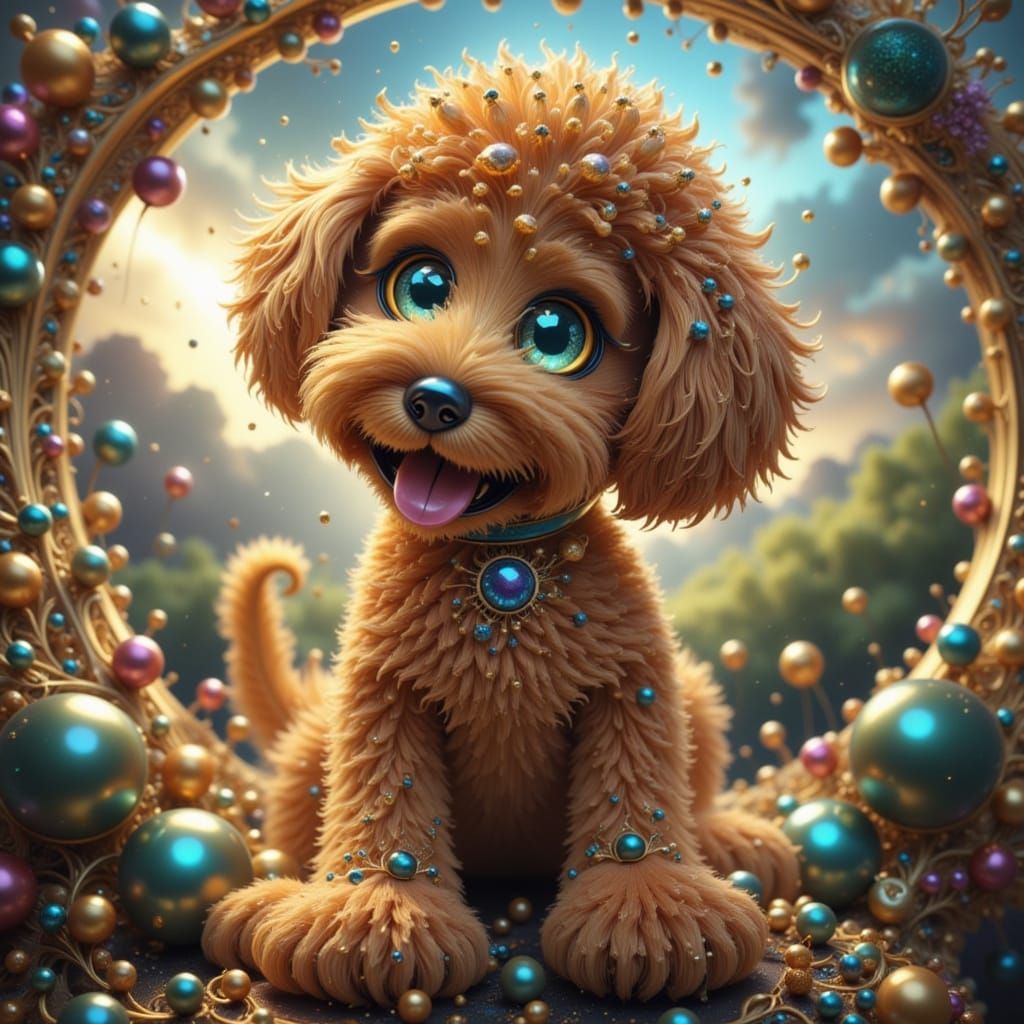 Testing a new LORA - "Shiny Swirls"