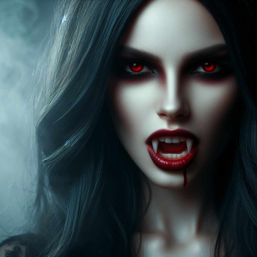 Vampire's Kiss - AI Generated Artwork - NightCafe Creator