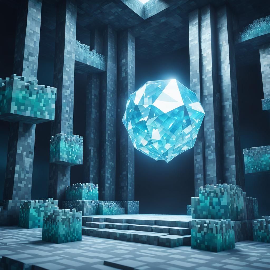 Realistic Minecraft Diamond