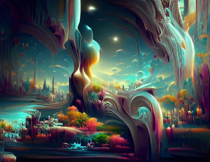 Dream World - AI Generated Artwork - NightCafe Creator